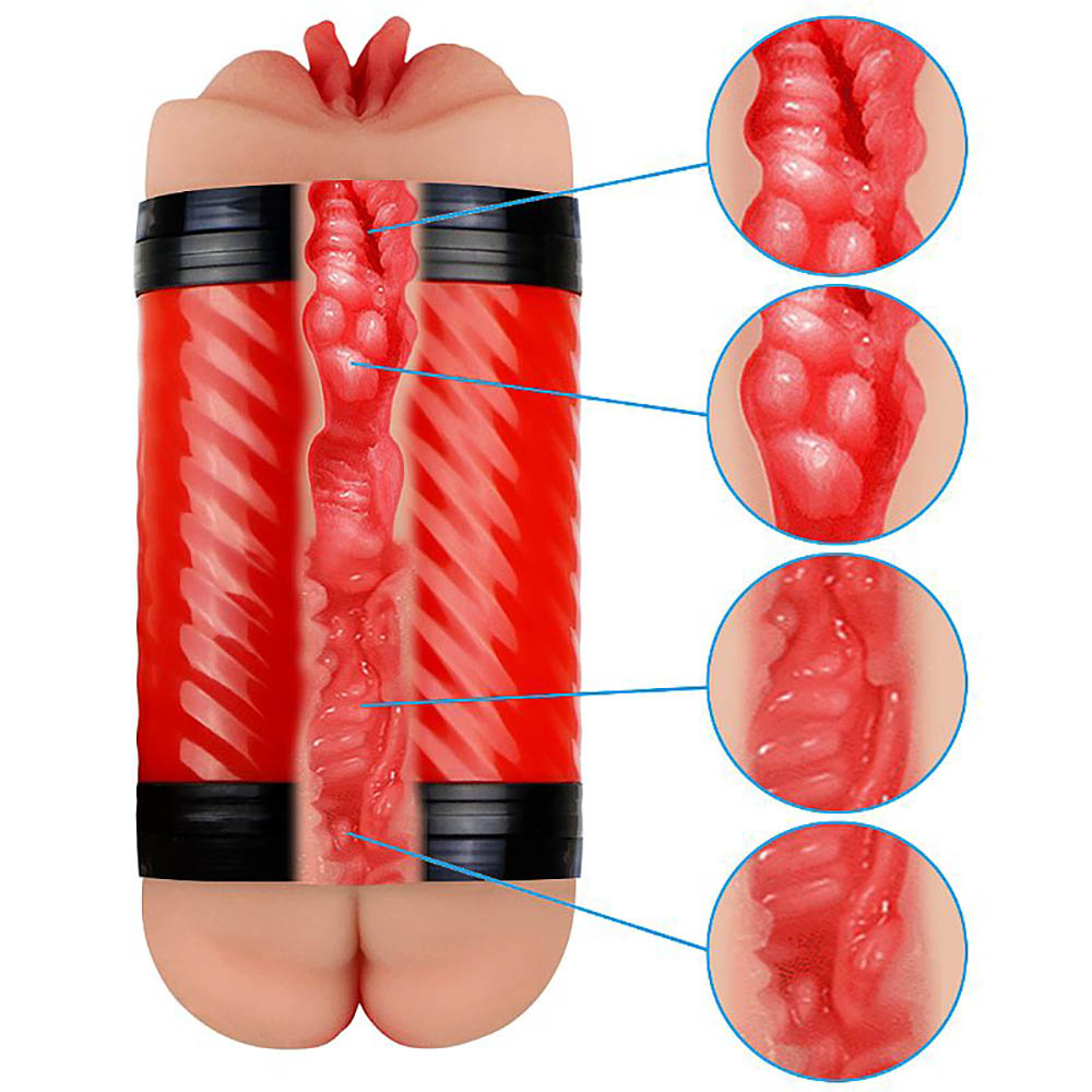 Masturbador �nus e Vagina em Cyberskin Super Forte Bege | Foto 06