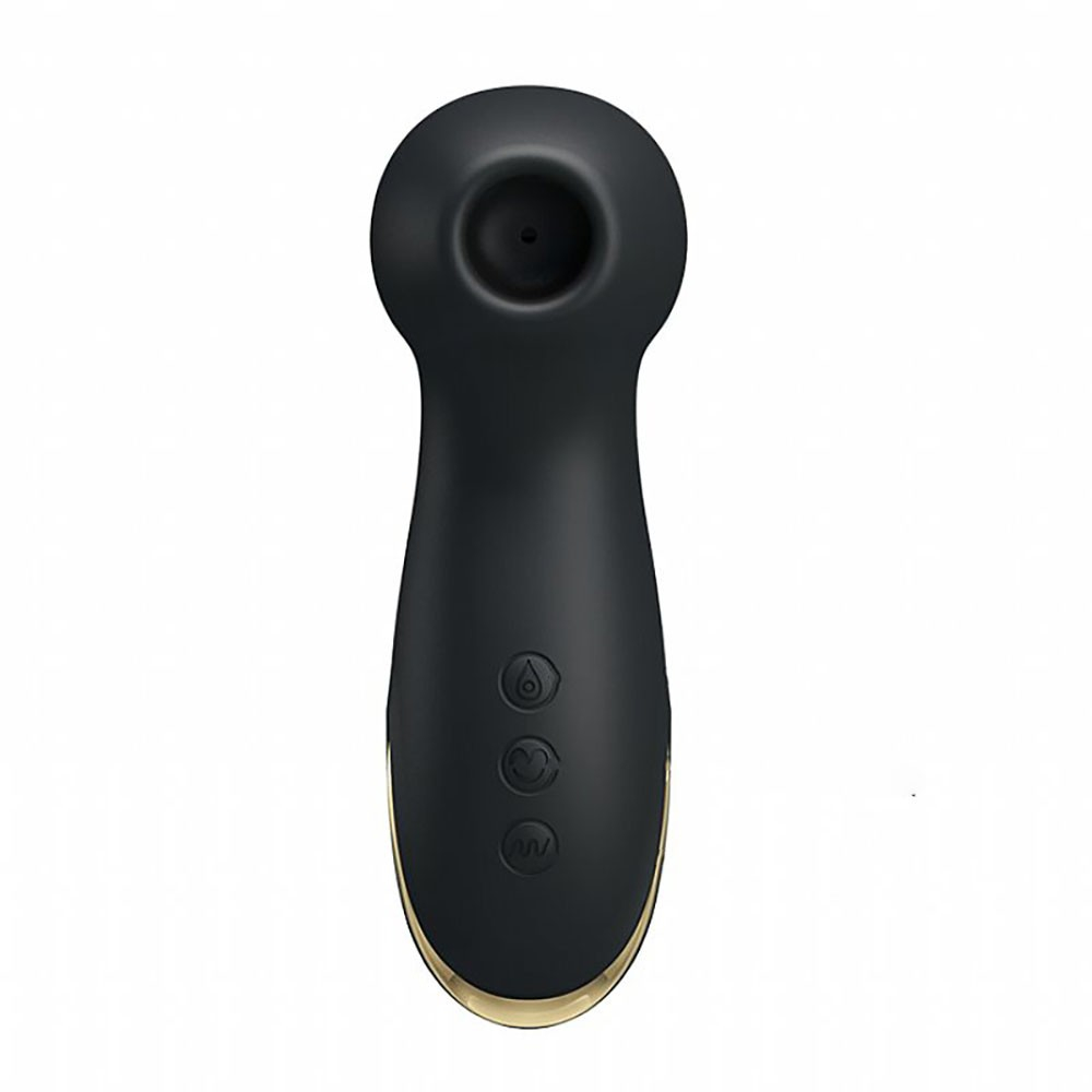 Sugador de Clit�ris Hammer Preto, vista superior com bot�es de controle