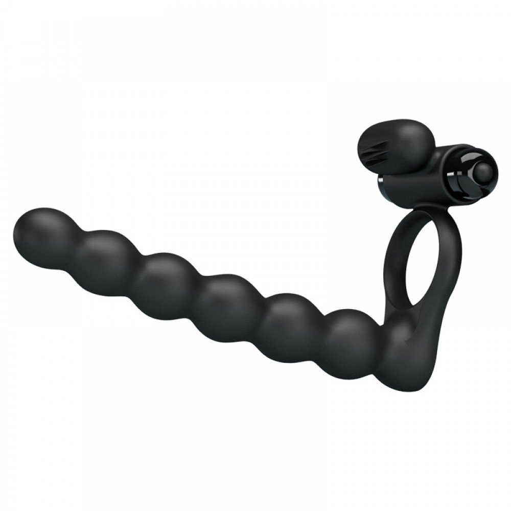 Anel Peniano para Dupla Penetra��o com 10 Vibra��es Sheath III Preto | Foto 02