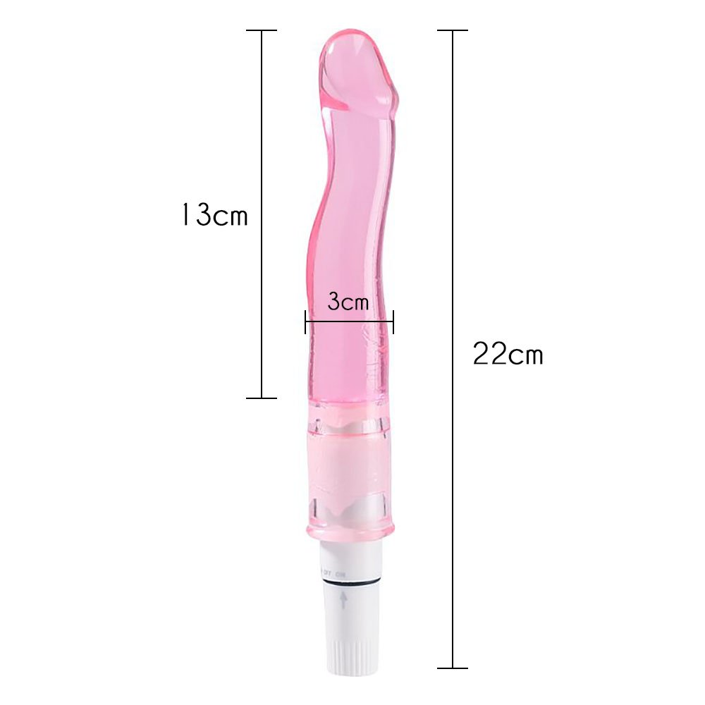 Detalhe do Vibrador Personal em Jelly e Formato de Glande Peniana 13cm Rosa com suas dimens�es de comprimento e di�metro