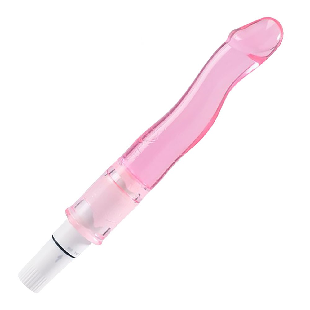 Vibrador Personal em Jelly e Formato de Glande Peniana Multivelocidade 13cm Rosa em pose lateral, real�ando sua curvatura e o corpo em jelly