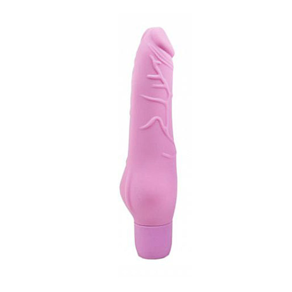 Pênis Realístico em Silicone Multivelocidade com 10 Vibrações Sweet 19,5 x 3,5cm Rosa | Foto 03