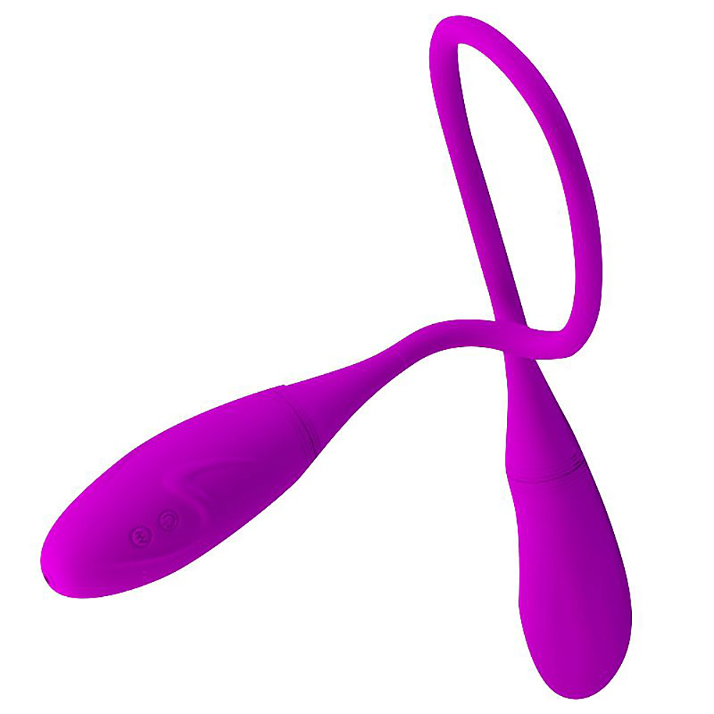 Vibrador Duplo Recarreg�vel em Silicone com 7 Vibra��es Snaky Pink | Foto 05