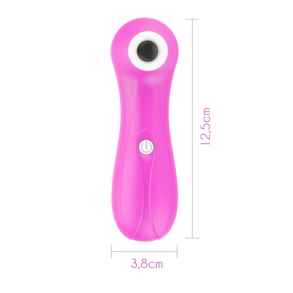 Vibrador para Clit�ris em Silicone com 7 Modos de Suc��o Woman Suction II Roxo, vista do bocal de suc��o