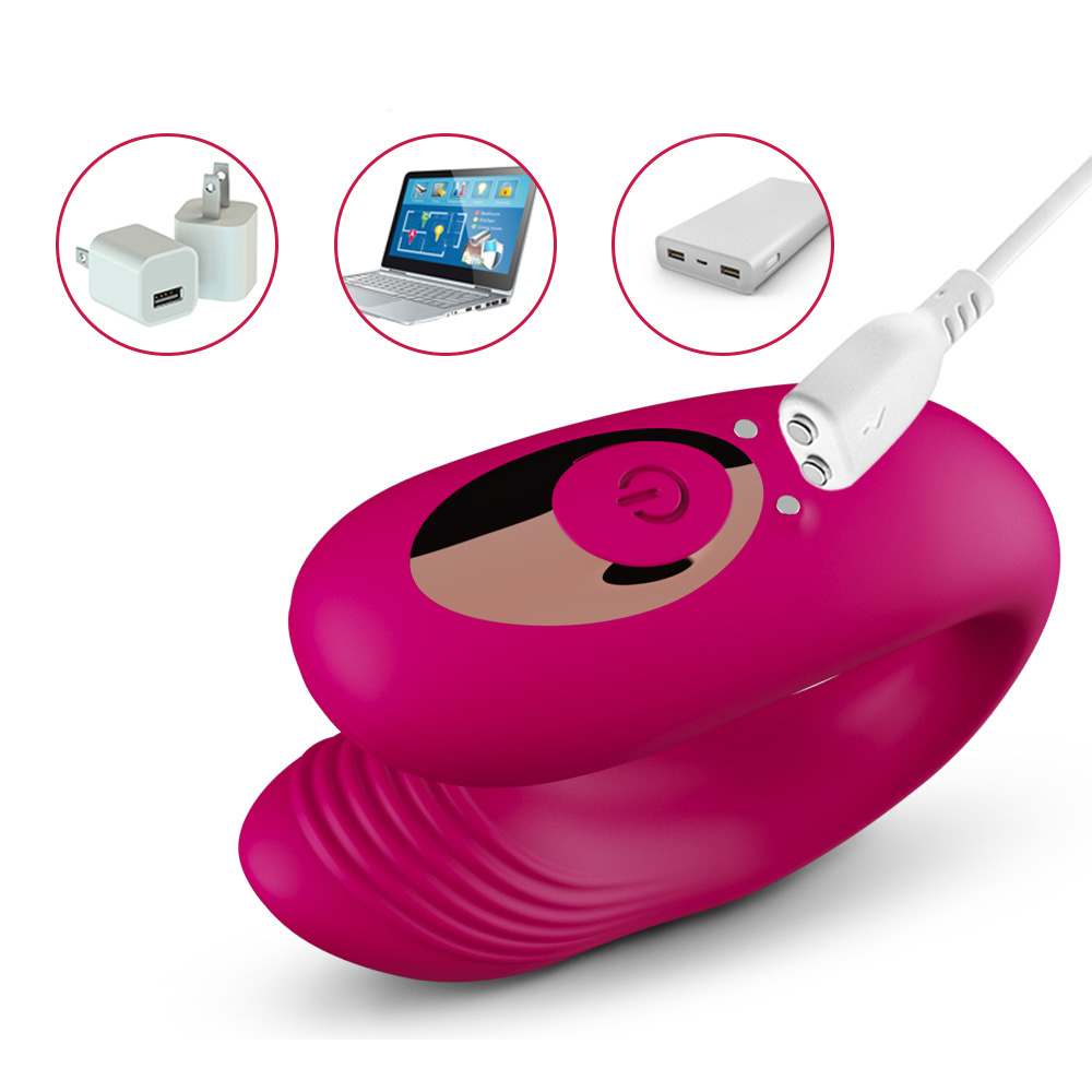 Vibrador para Casal Recarreg�vel em Silicone 7 Vibra��es e Controle sem Fio Pink, exemplo de uso e estimulacao