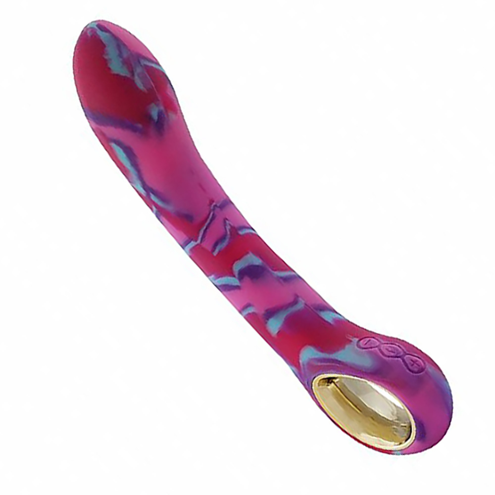 Vibrador Ponto G Recarregável em Silicone com 10 Vibrações Mesclado Rosa e Pink | Foto 03