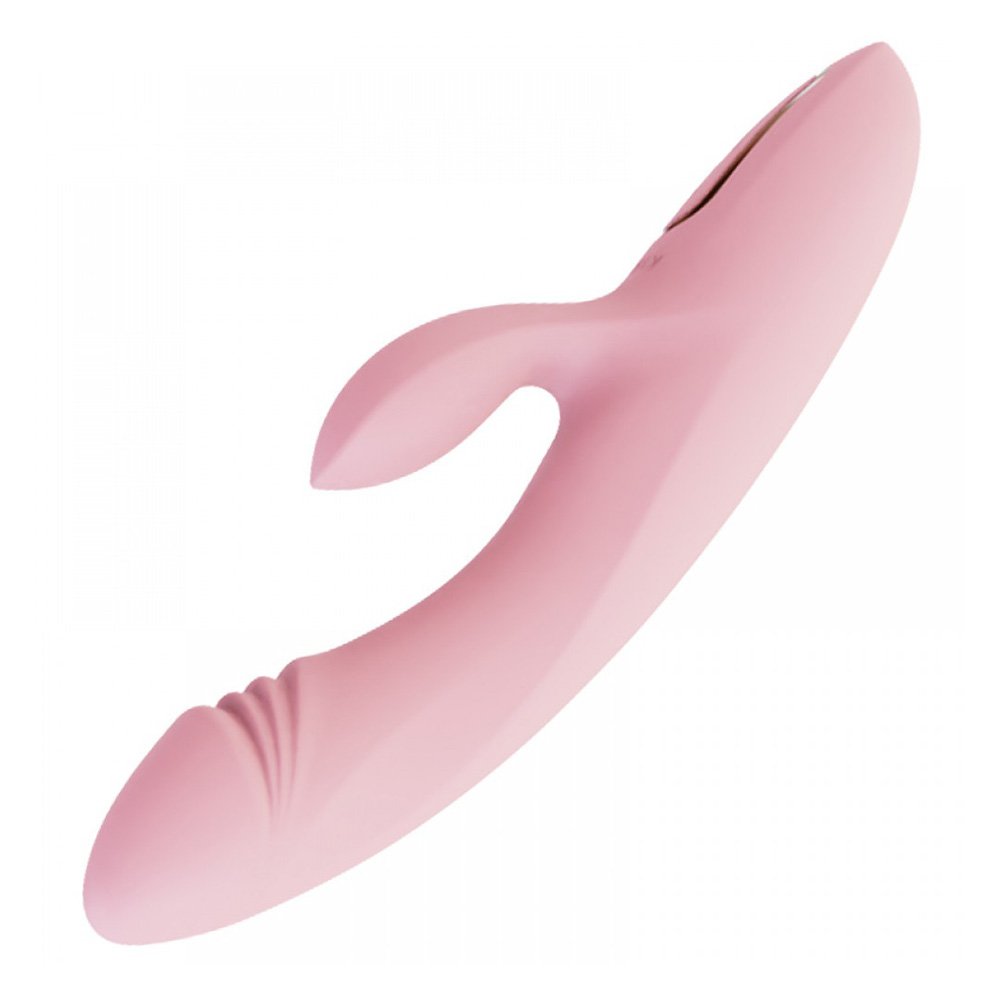 Vibrador Duplo Recarreg�vel em Silicone com Aquecimento e 9 Vibra��es Katy Rosa | Foto 04