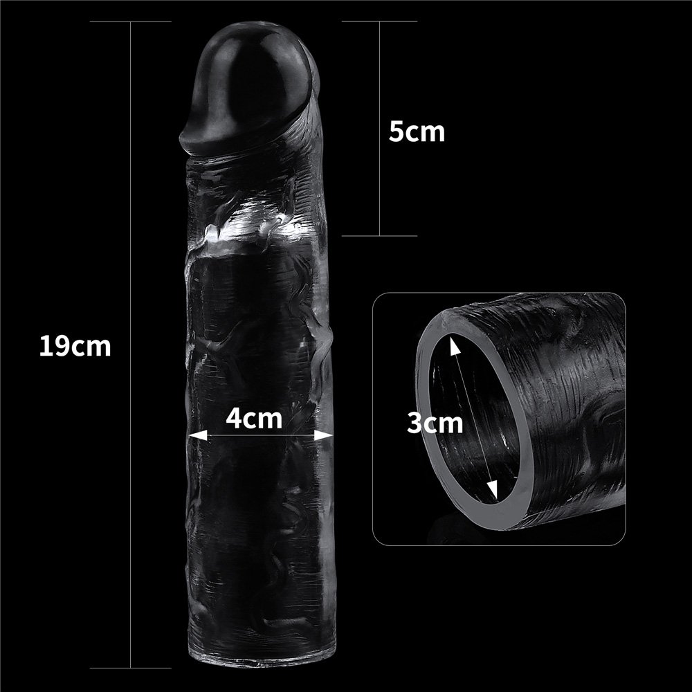 Capa Peniana Real�stica em Jelly Transl�cido 06