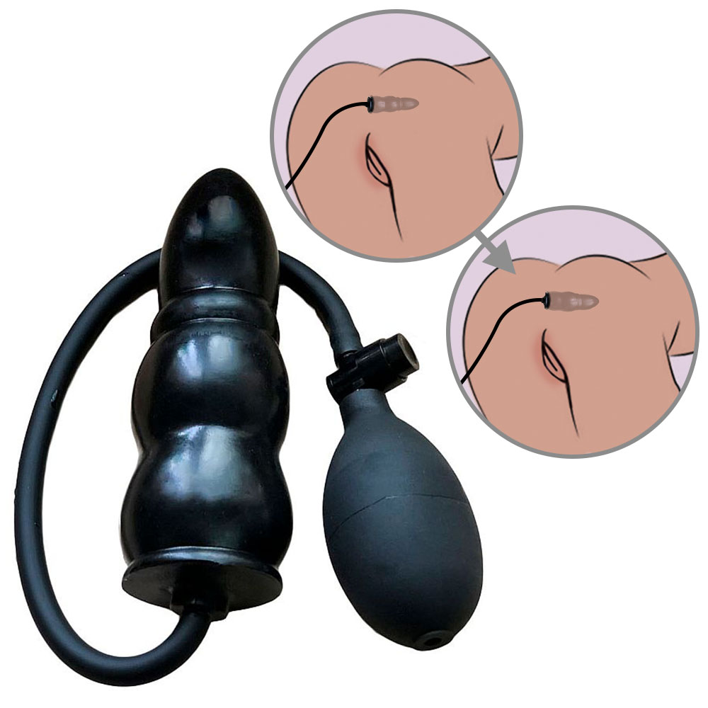 Plug Anal Inflvel Escalonado Expanso Gradual em Silicone com Bomba Manual 15,5 x 5cm Preto :: Sex Shop Loja do Prazer Plug Anal Inflvel Escalonado Expanso Gradual em Silicone com Bomba Manual 15,5 x 5cm Preto :: Sex Shop Loja do Prazer
