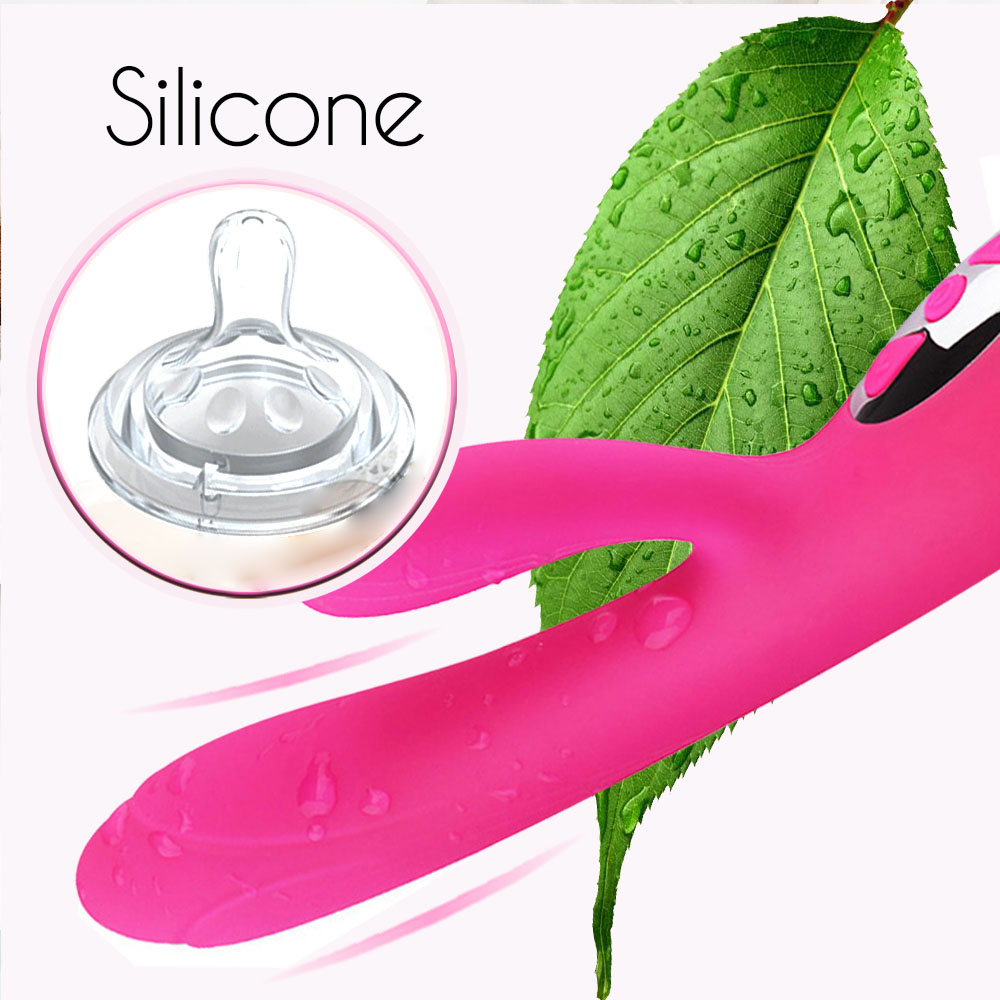 Vibrador Duplo Recarreg�vel Multivelocidade com Aquecimento e Toque Macio Joker Pink | Foto 05