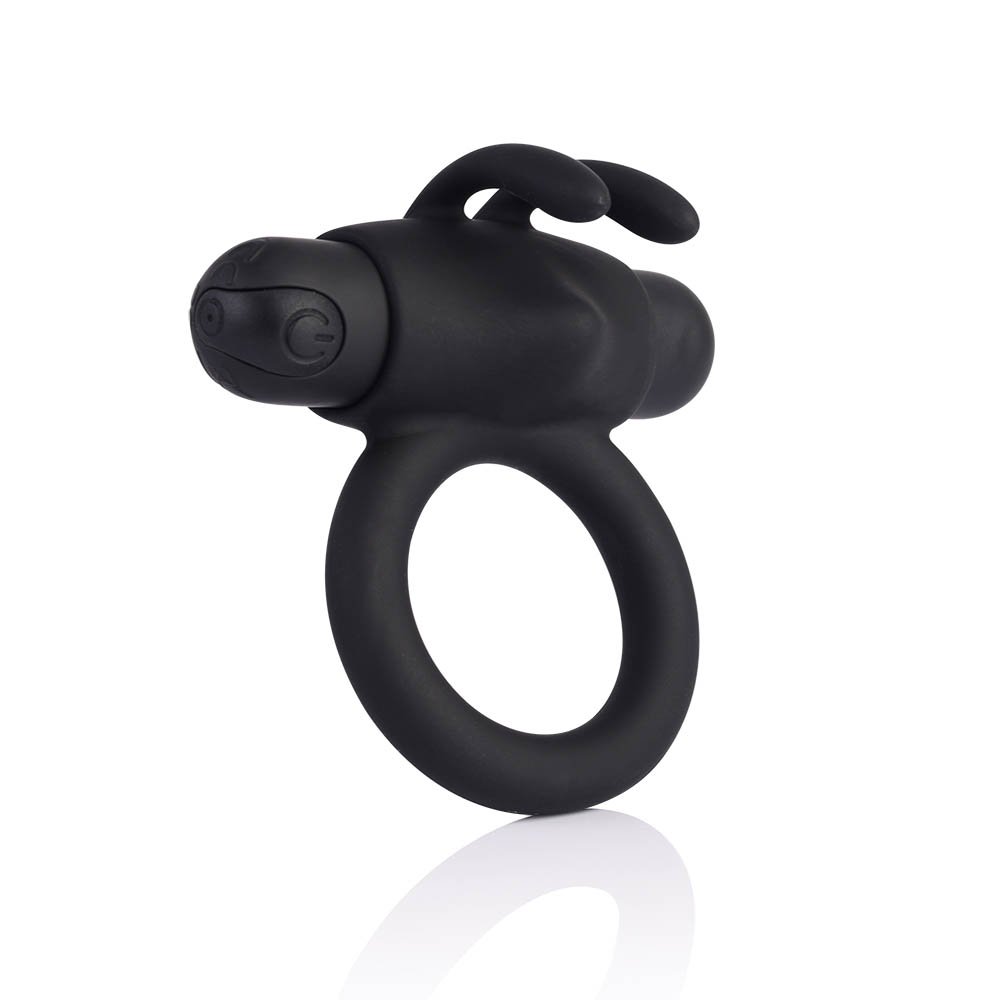 Anel Peniano Recarregável em Silicone com 10 Vibrações Jef Preto | Foto 02