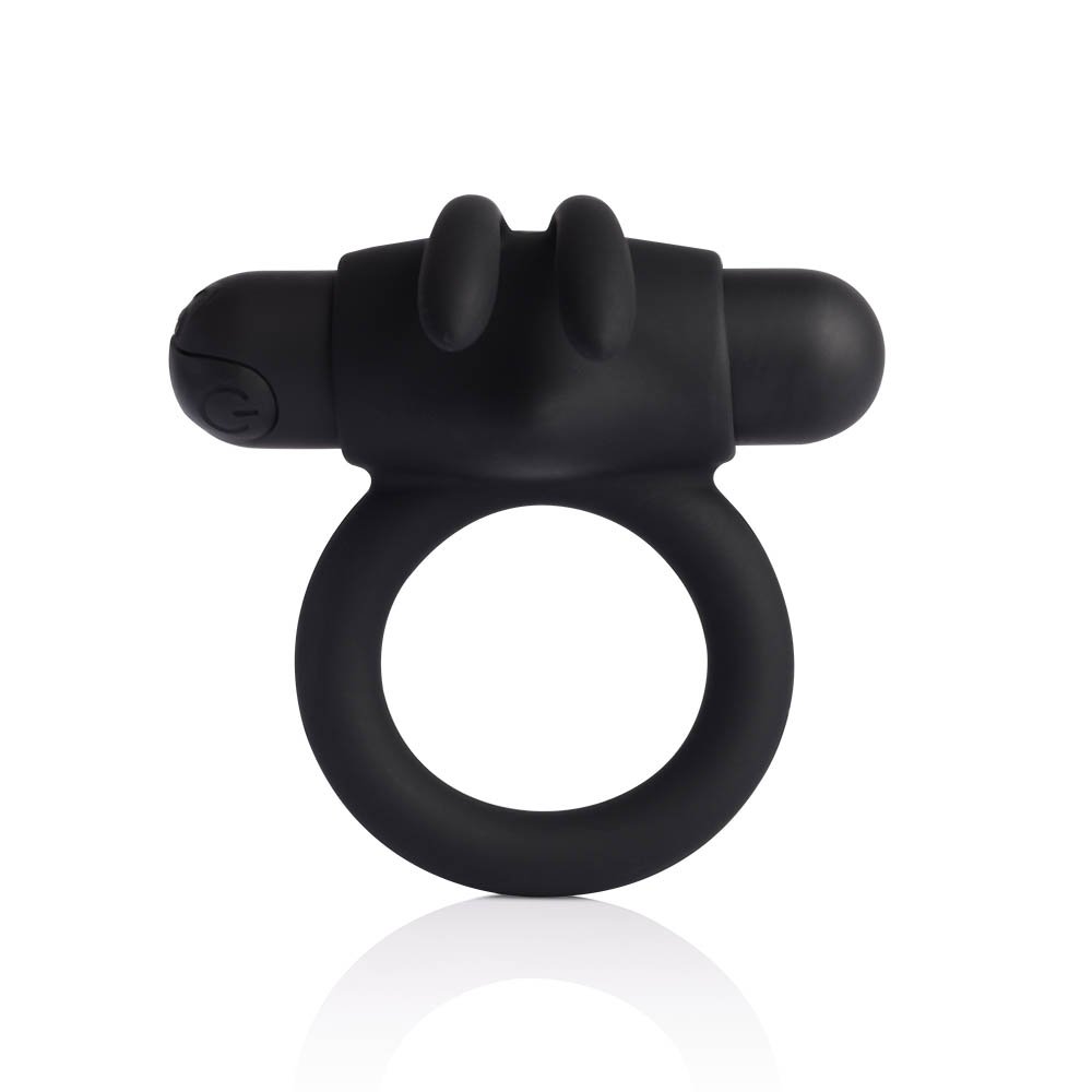 Anel Peniano Recarregável em Silicone com 10 Vibrações Jef Preto | Foto 04