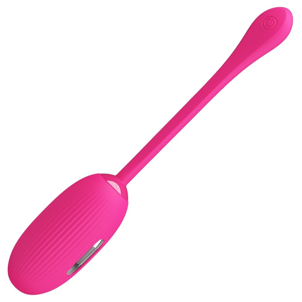 Vista da parte traseira do Vibrador Doreen Pink em silicone