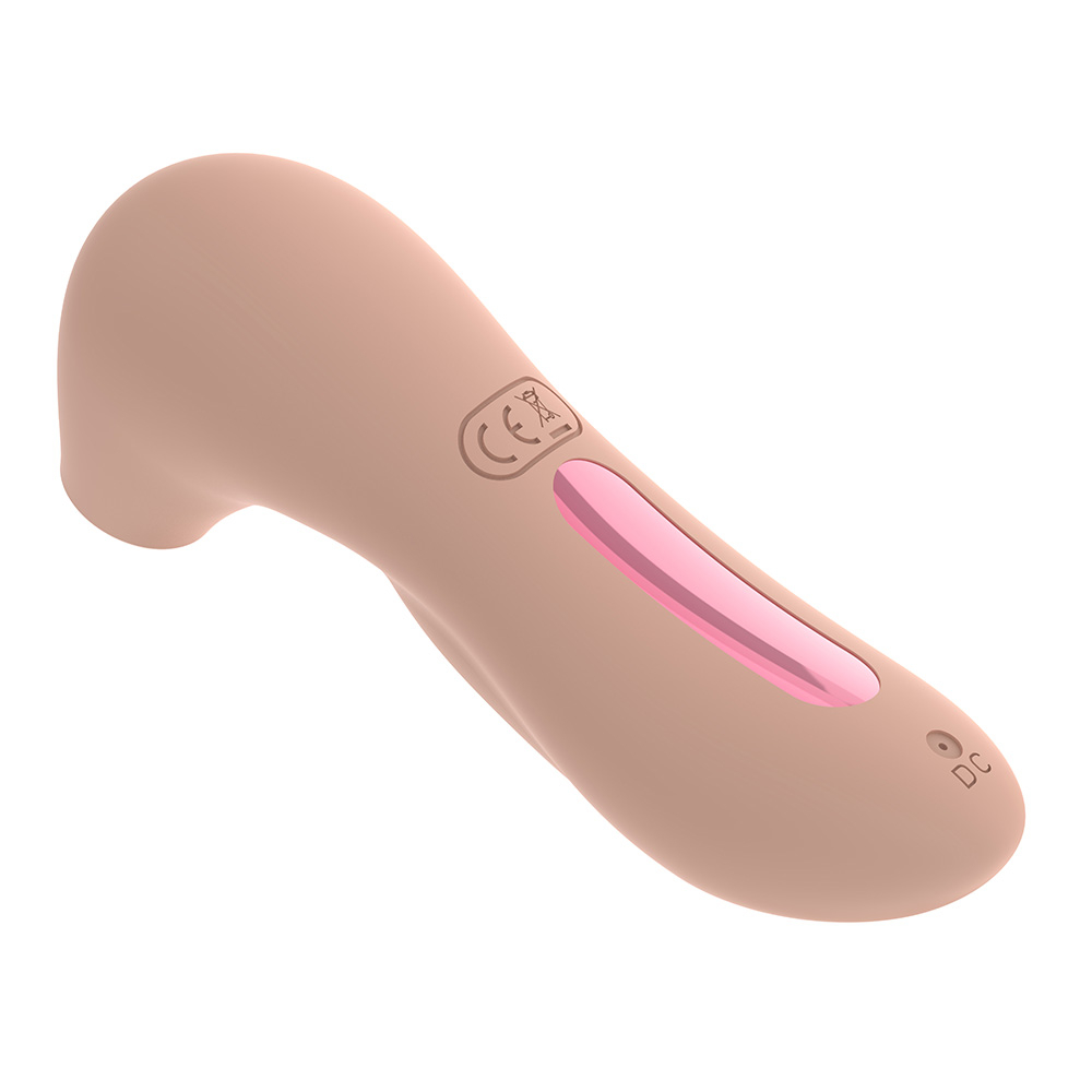 Sugador de Clitóris Recarregável com 10 Velocidades Sucking Massager Electric Salmão | Foto 04