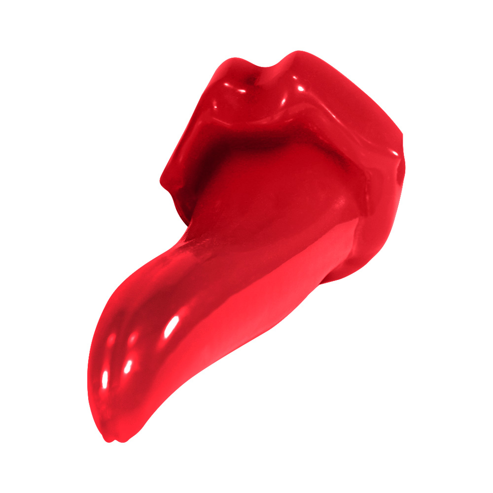 Dildo Maciço Kiss em PVC Flexível Atóxico 16 x 4cm Vermelho | Foto 01