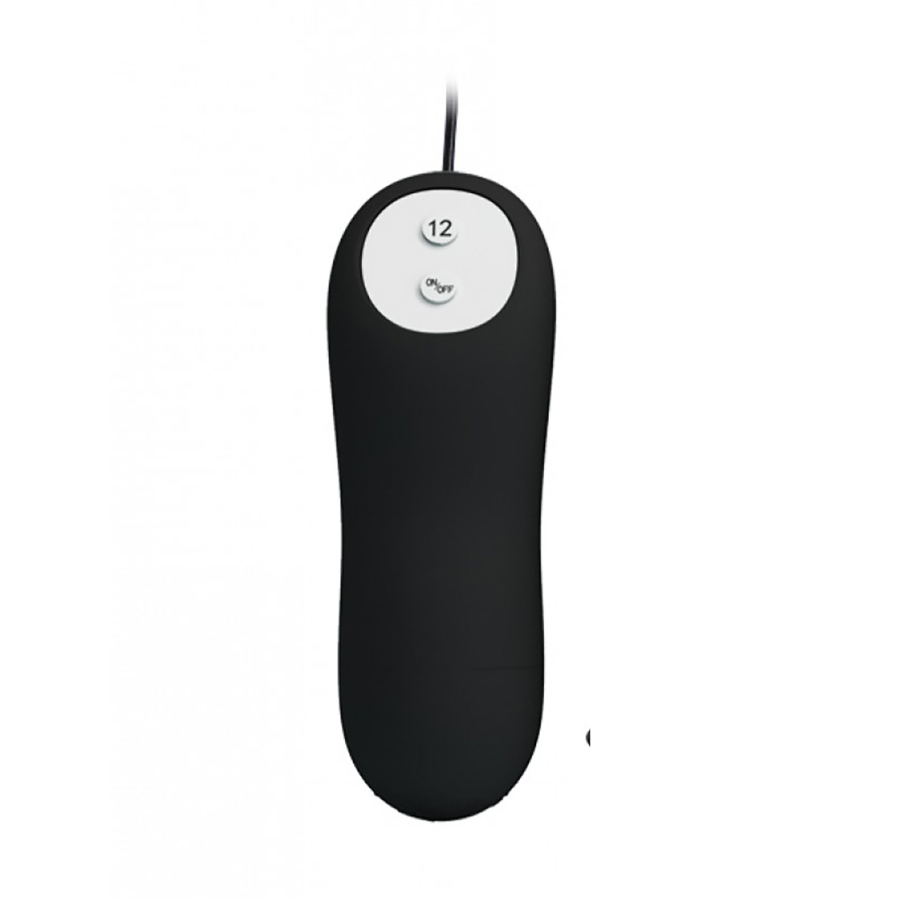 Plug Anal com Vibrador em Silicone 12 Vibrações e Controle com Fio 10x3cm Preto | Foto 06 Plug Anal com Vibrador em Silicone 12 Vibrações e Controle com Fio 10x3cm Preto | Foto 06