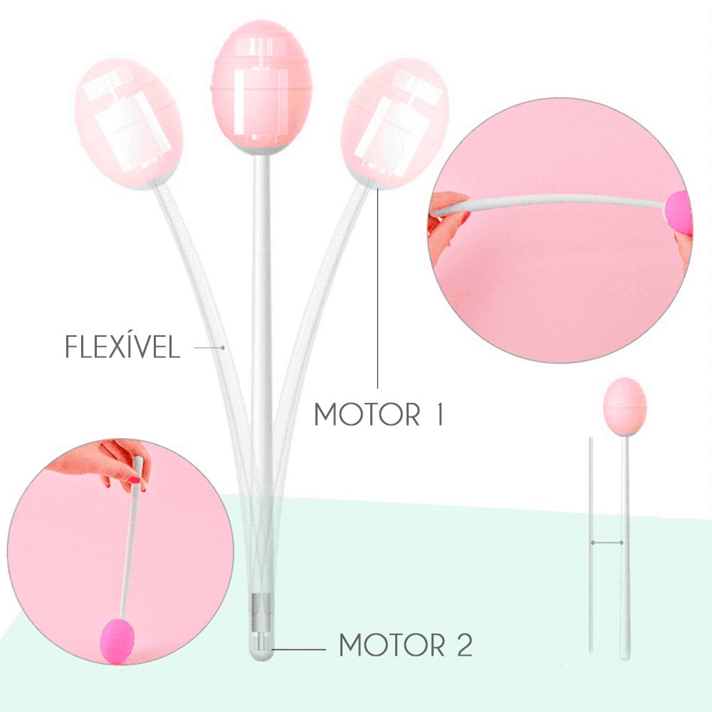Vibrador para Clitóris Recarregável em Silicone com 2 Motores Pink | Foto 03 Vibrador para Clitóris Recarregável em Silicone com 2 Motores Pink | Foto 03