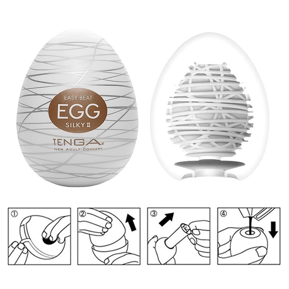 Masturbador Masculino Tenga EGG Silky II (O Original Japonês) - Regular Strength: Sensações Únicas | Foto 06