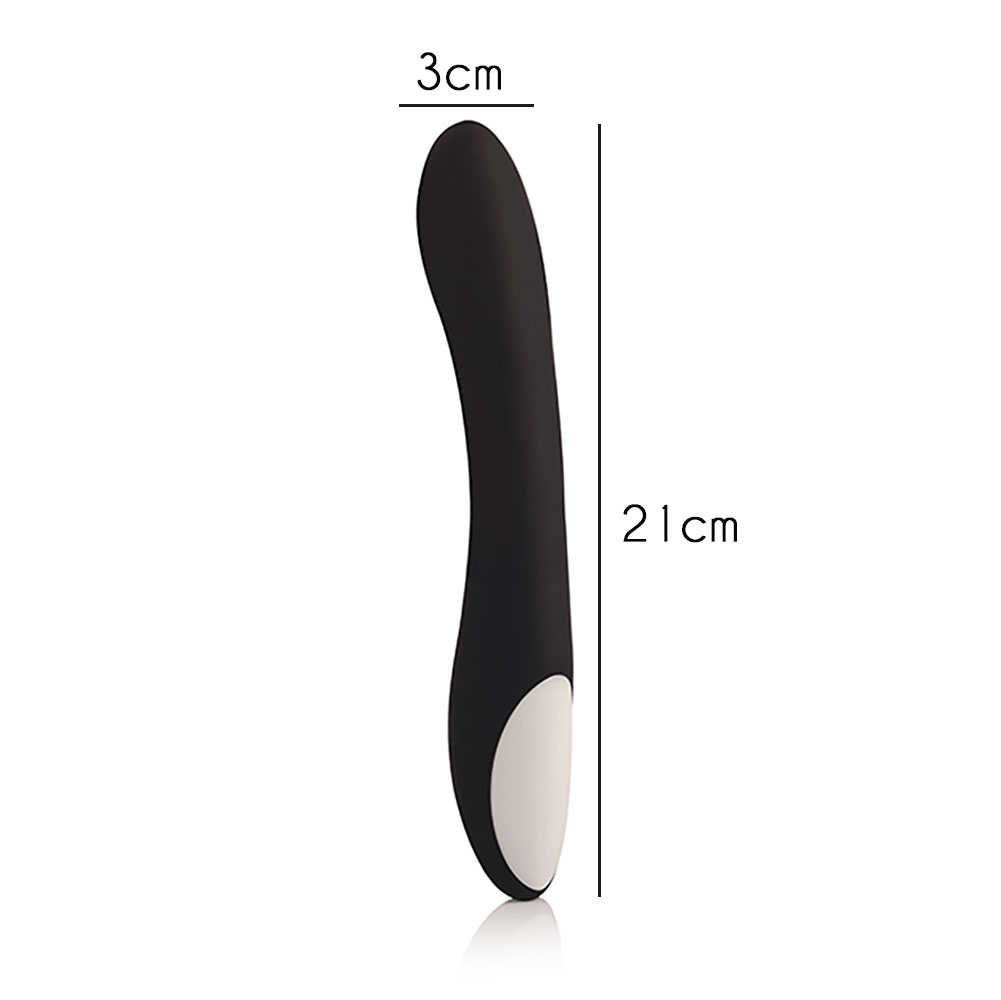 Detalhe da base do Massageador Magic Wand V6 Preto, onde se encontra a entrada USB para recarga