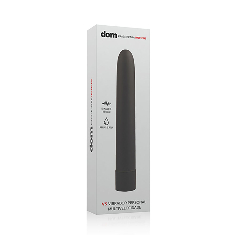 Vibrador Personal em Silicone com 10 Vibrações V5 Preto | Foto 03 Vibrador Personal em Silicone com 10 Vibrações V5 Preto | Foto 03
