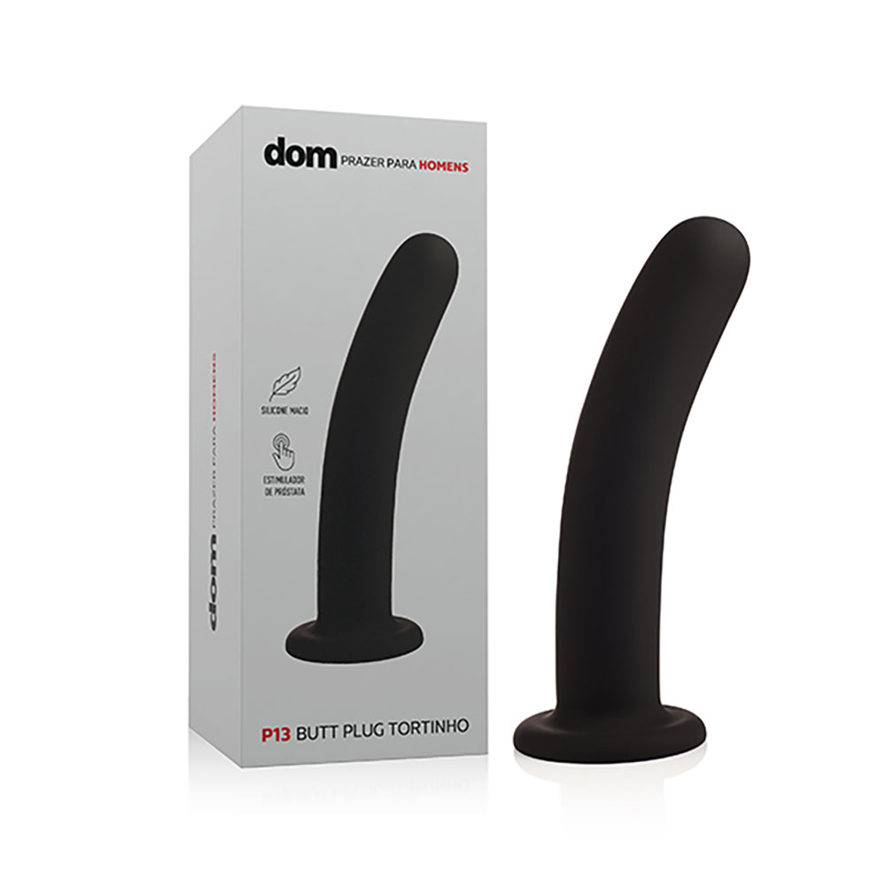 Plug Anal em Silicone Tortinho P13 Preto | Foto 01 Plug Anal em Silicone Tortinho P13 Preto | Foto 01