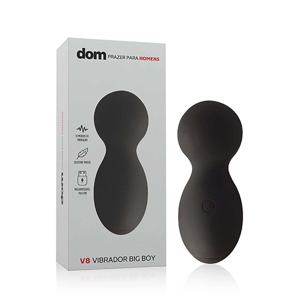 Vibrador Feminino Recarregável em Silicone com 10 Vibrações Big Boy V8 Preto | Foto 01 Vibrador Feminino Recarregável em Silicone com 10 Vibrações Big Boy V8 Preto | Foto 01
