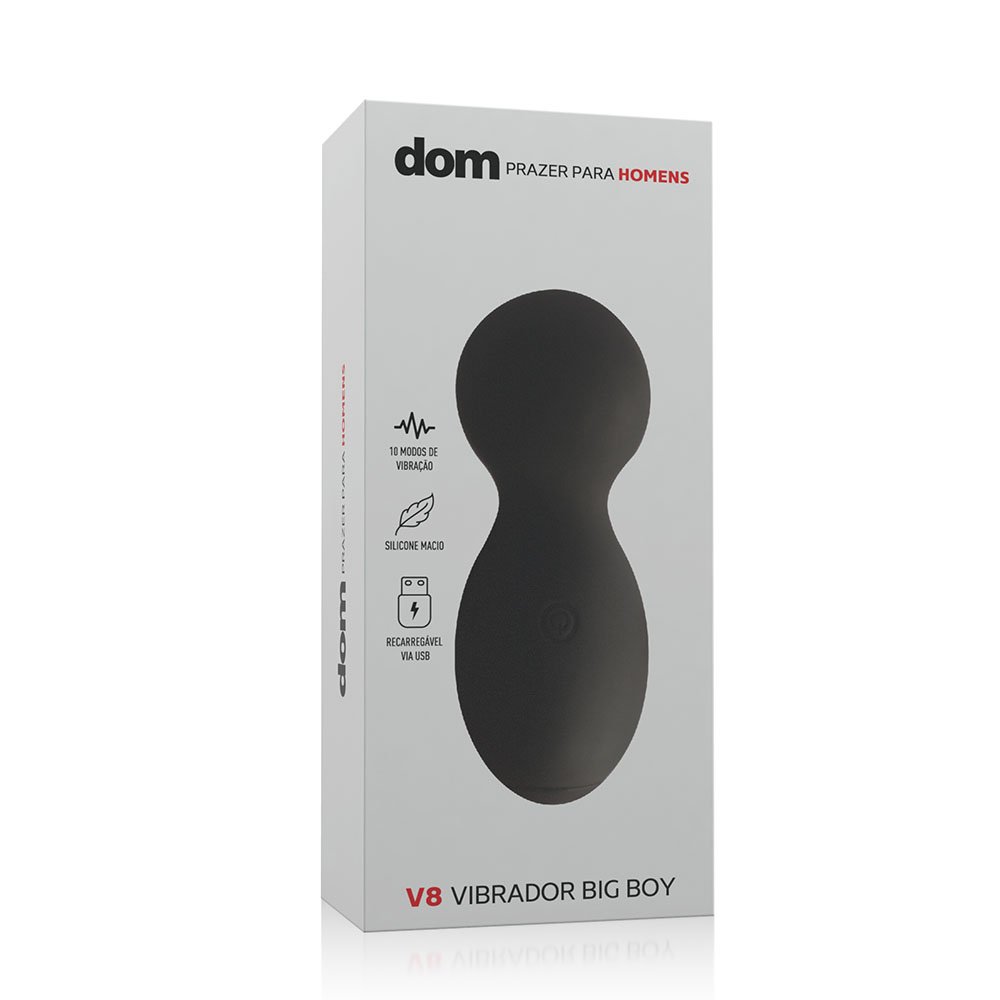 Vibrador Feminino Recarregável em Silicone com 10 Vibrações Big Boy V8 Preto | Foto 03 Vibrador Feminino Recarregável em Silicone com 10 Vibrações Big Boy V8 Preto | Foto 03