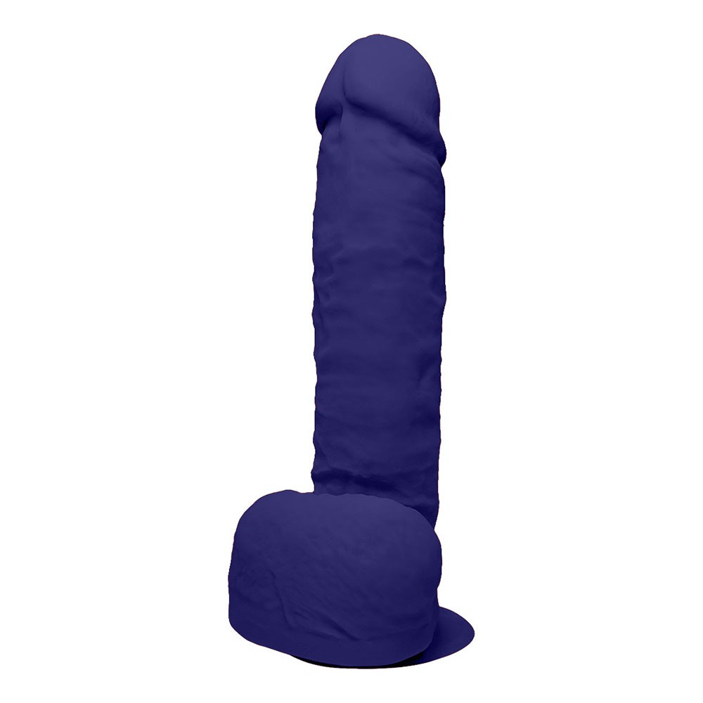 P�nis que Ejacula com Escroto e Ventosa Soft Touch 17,5 x 4,5cm Azul | Foto 02