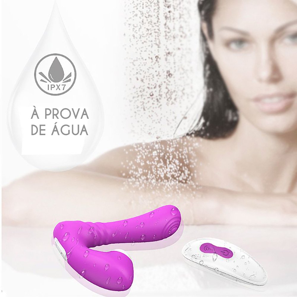 Sugador de Clitóris com Plug em Silicone, Recarregável 9 Vibrações Controle sem Fio Grey-RCT Pink | Foto 06 Sugador de Clitóris com Plug em Silicone, Recarregável 9 Vibrações Controle sem Fio Grey-RCT Pink | Foto 06
