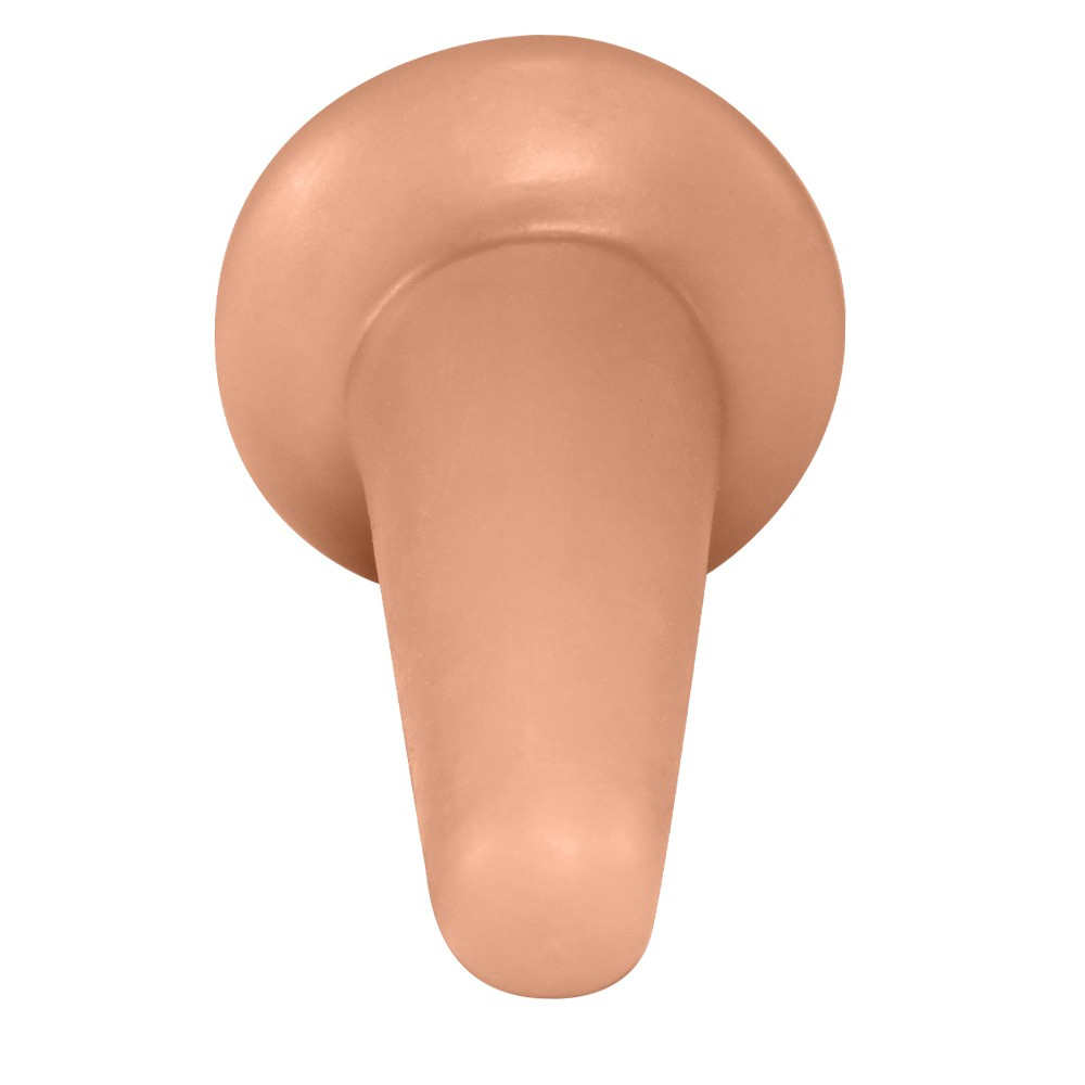 Plug Anal Cone de PVC Flexível 13 x 4,3cm Bege | Foto 03 Plug Anal Cone de PVC Flexível 13 x 4,3cm Bege | Foto 03