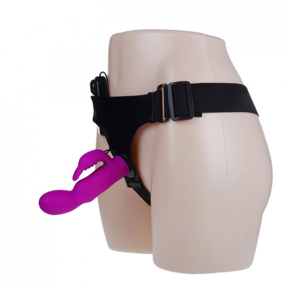 Cinta Peniana com Vibrador Multivelocidade e Estimulador Clitoriano Roxo | Foto 01 Cinta Peniana com Vibrador Multivelocidade e Estimulador Clitoriano Roxo | Foto 01