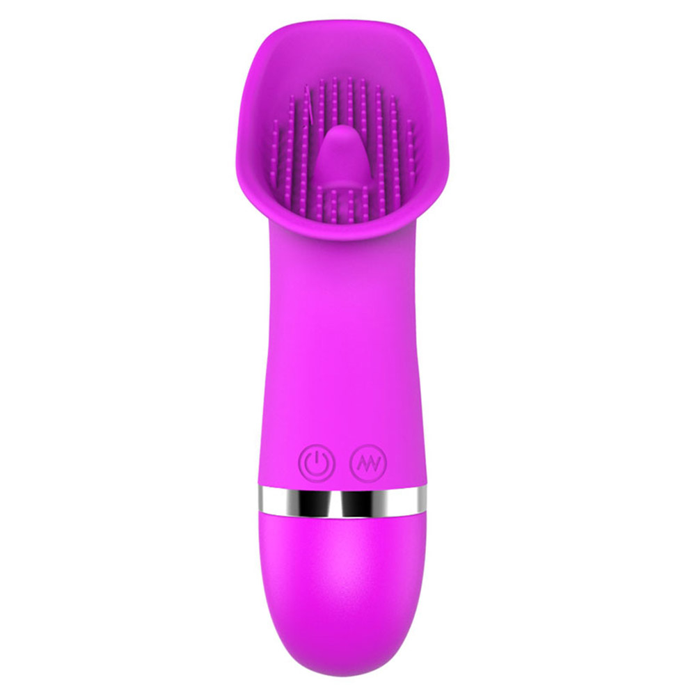 Vibrador para Clitóris com Língua e Cerdas em Silicone com 30 Vibrações Pink | Foto 01