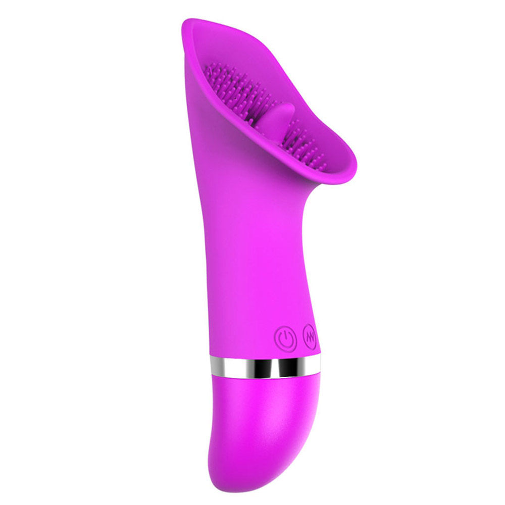 Vibrador para Clitóris com Língua e Cerdas em Silicone com 30 Vibrações Pink | Foto 02