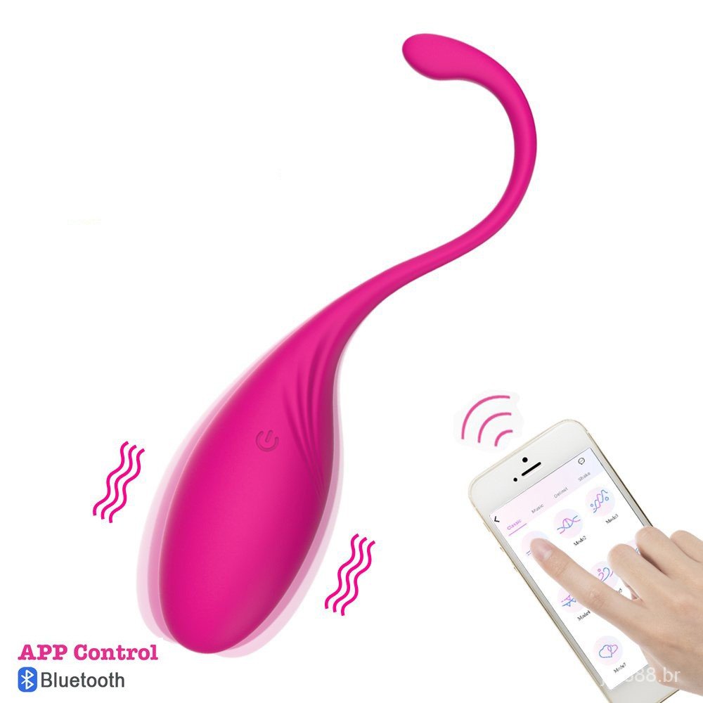 Vibrador Bullet Recarregável em Silicone com 10 Vibrações e Controle por APP Wale Rosa | Foto 01