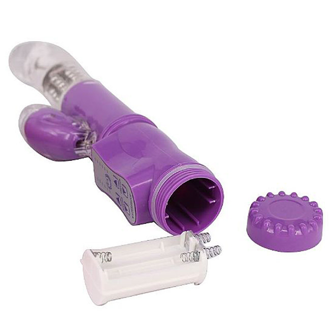 Vibrador Rabbit Duplo Rotativo 36 Vibrações Roxo | Foto 04 Vibrador Rabbit Duplo Rotativo 36 Vibrações Roxo | Foto 04