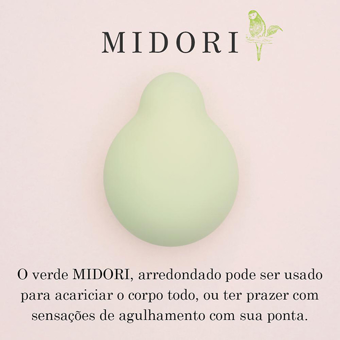 Vibrador para Clitóris Midori em Silicone Médico com 3 Velocidades e Carregamento via USB Verde | Foto 02 Vibrador para Clitóris Midori em Silicone Médico com 3 Velocidades e Carregamento via USB Verde | Foto 02