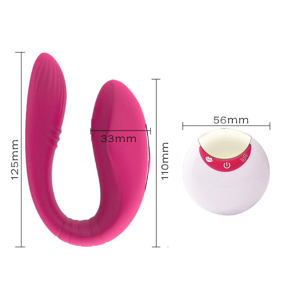 Vibrador rosa em silicone com suas curvas suaves e textura vis�vel