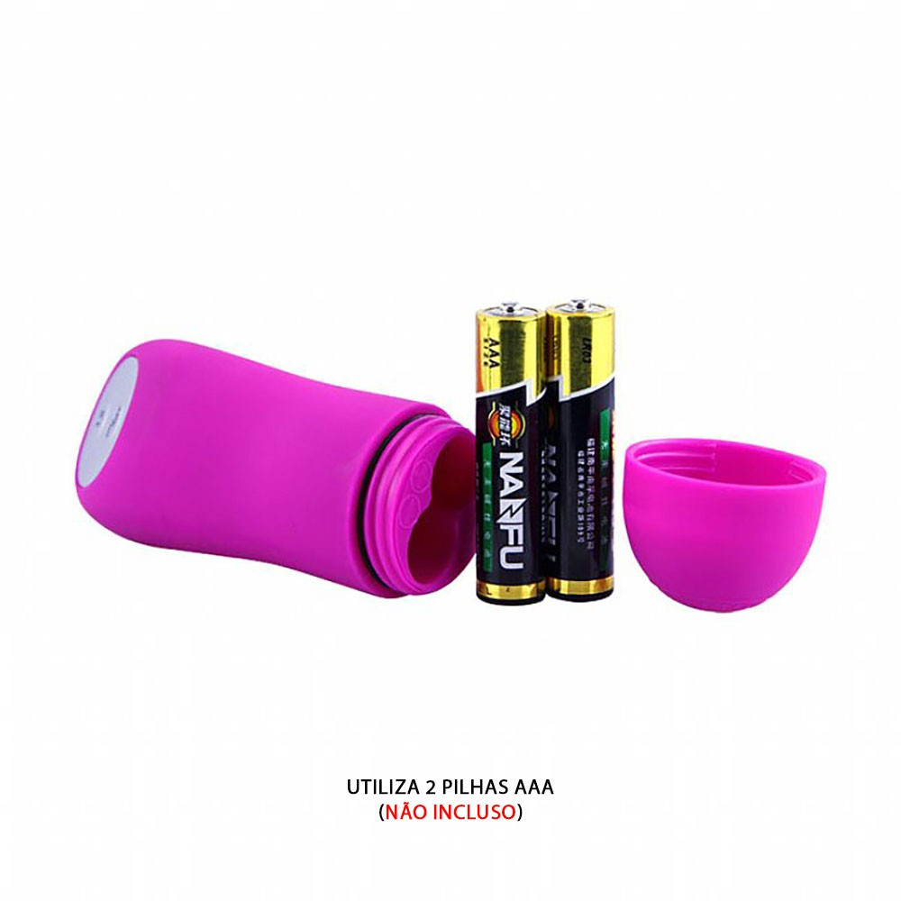 Controle com fio do Vibrador Bullet Mini em Silicone Formato de Borboleta 12 Vibra��es Pink