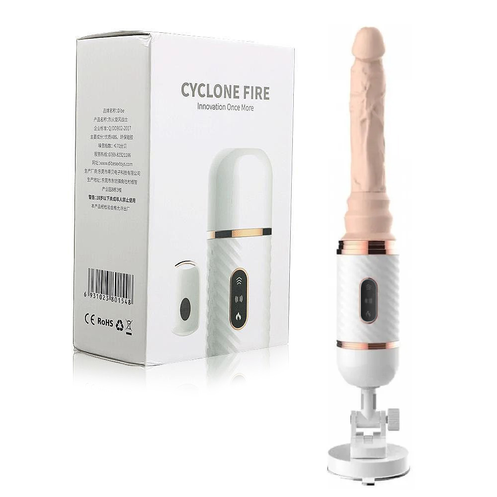 Máquina de Sexo Recarregável com Controle Remoto sem Fio Cyclone Bege | Foto 01