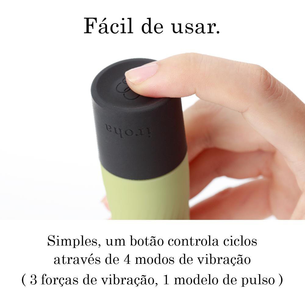 Vibrador Feminino Zen Matcha em Silicone M�dico com 3 Velocidades Verde - Cole��o Iroha by Tenga | Foto 05