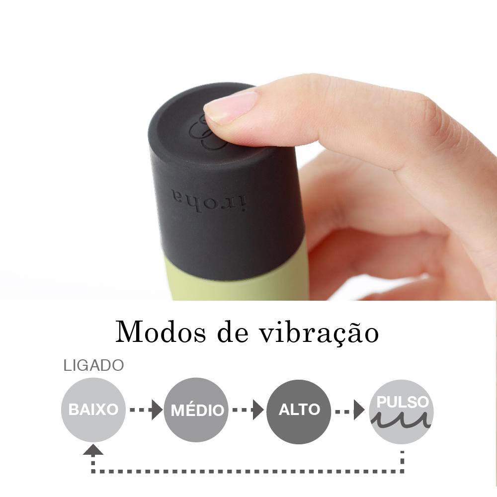 Vibrador Feminino Zen Matcha em Silicone M�dico com 3 Velocidades Verde - Cole��o Iroha by Tenga | Foto 06