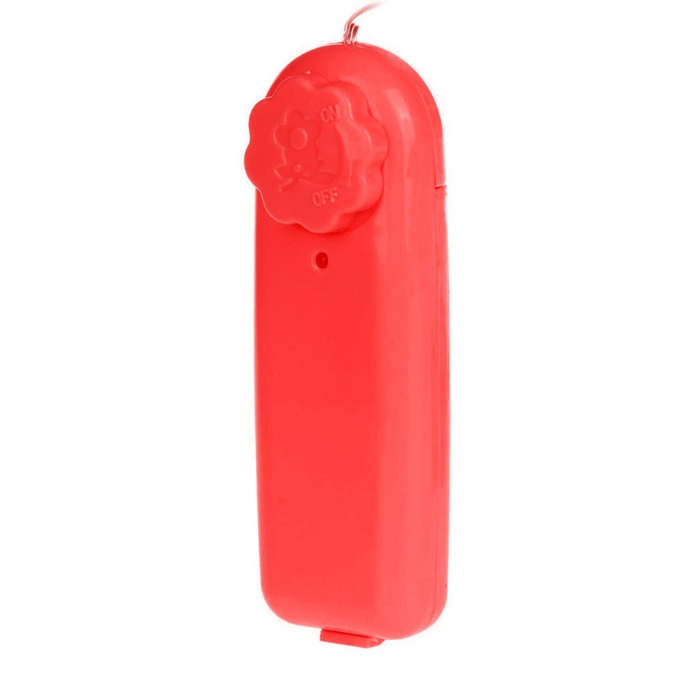 Vibrador Bullet Duplo em Plástico Rígido Multivelocidade e Controle com Fio Vermelho | Foto 05