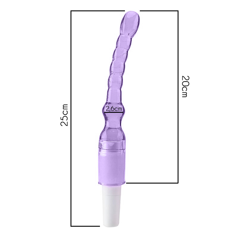 Plug Anal com Vibro em Jelly Stimulator 17 cm Lilás | Foto 03 Plug Anal com Vibro em Jelly Stimulator 17 cm Lilás | Foto 03