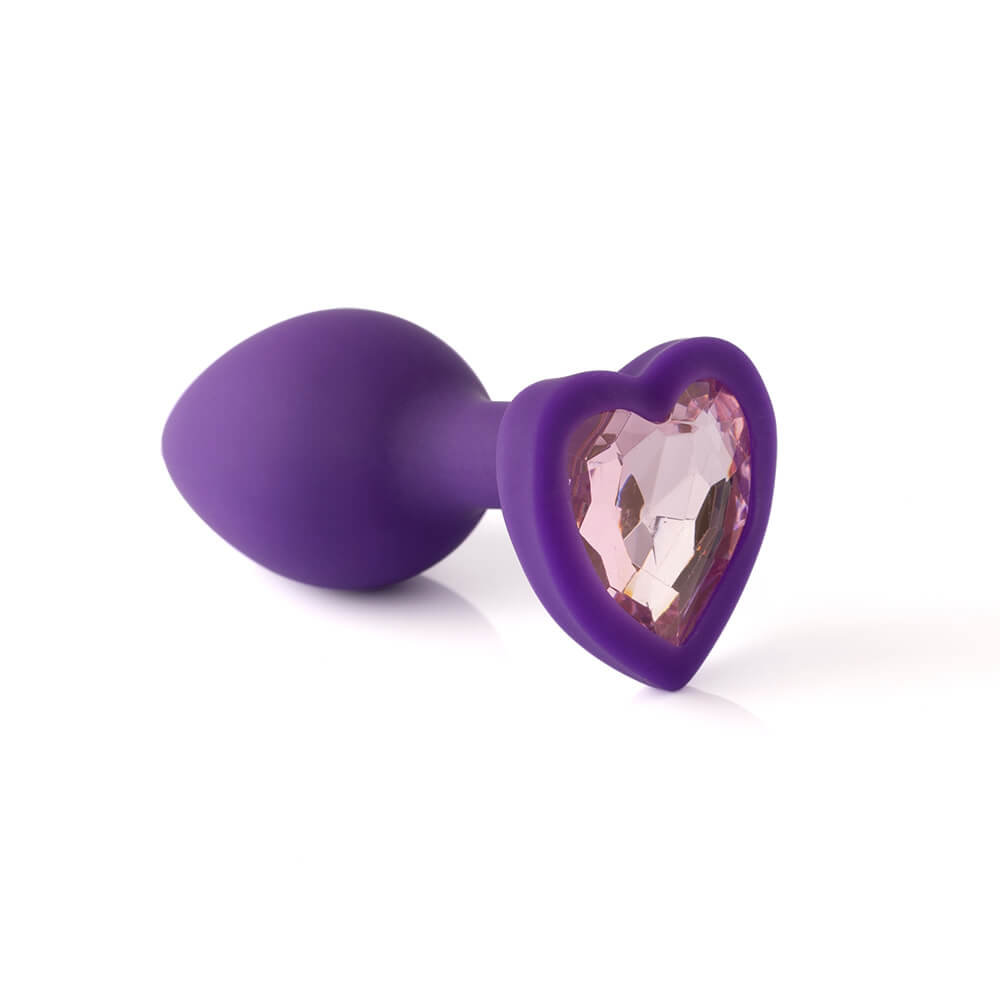 Plug Anal Joia em Silicone com Base em Formato de Cora��o Ben Lil�s | Foto 02
