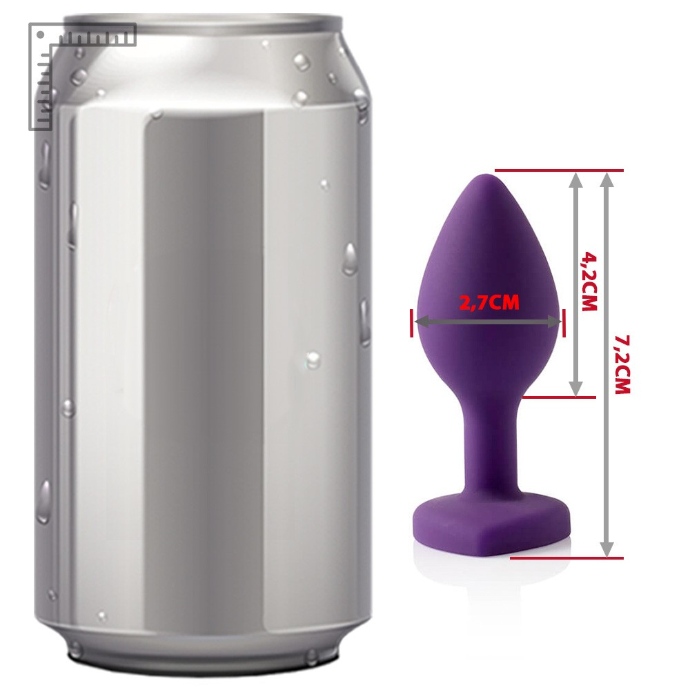 Plug Anal Joia em Silicone com Base em Formato de Cora��o Ben Lil�s | Foto 05