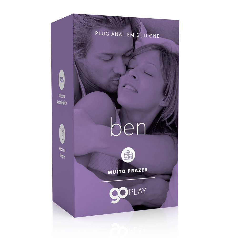 close na ponta anat�mica do Plug Anal de silicone para inser��o gradual segura e confort�vel