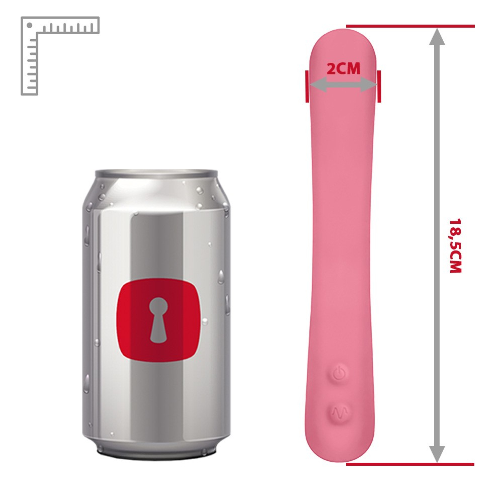 Vibrador Feminino em Silicone Recarregável com 6 Vibrações Flex Rosa | Foto 06 Ilustrativa Vibrador Feminino em Silicone Recarregável com 6 Vibrações Flex Rosa | Foto 06 Ilustrativa