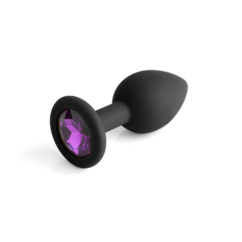 Plug Anal Joia em Silicone com Base em Formato Redondo Niu Preto | Foto 04
