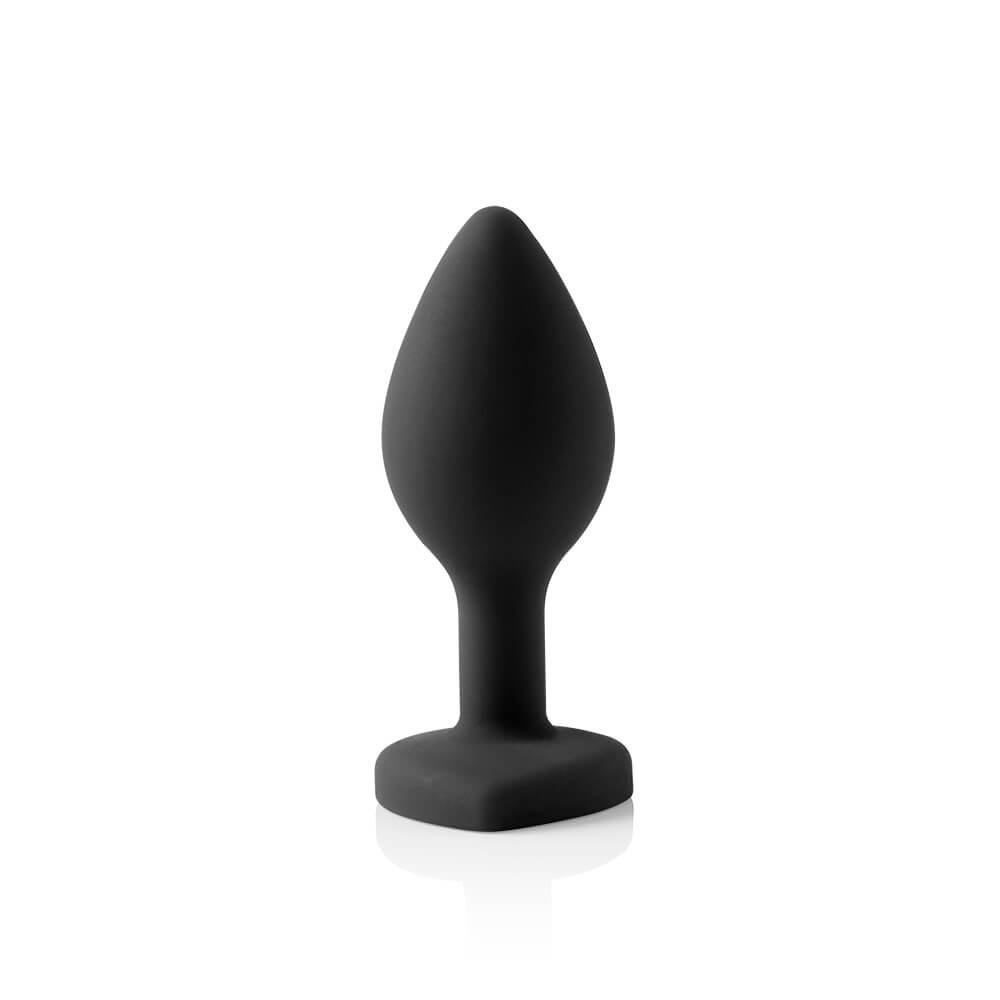 Plug Anal Joia em Silicone com Base em Formato de Cora��o Ben Preto | Foto 03