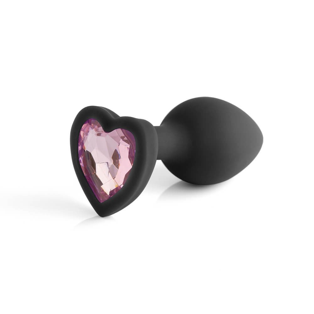 Plug Anal Joia em Silicone com Base em Formato de Cora��o Ben Preto | Foto 04